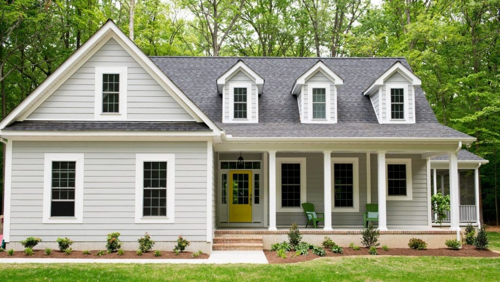 white exterior vacation home